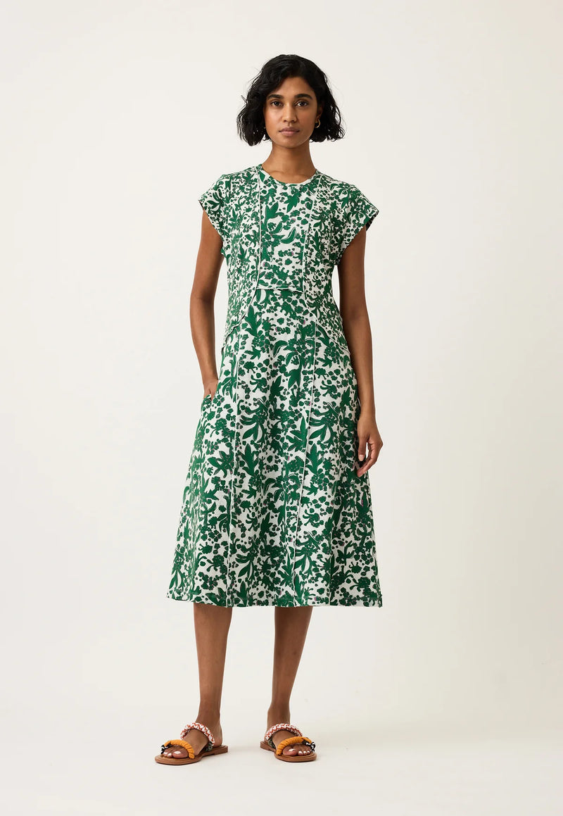 Nancybird - Reyes Sleeveless Dress - Parsley - S26- A05PY Parsley