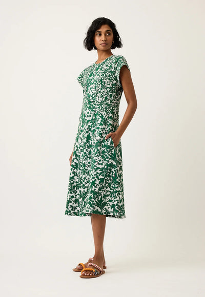 Nancybird - Reyes Sleeveless Dress - Parsley - S26- A05PY Parsley