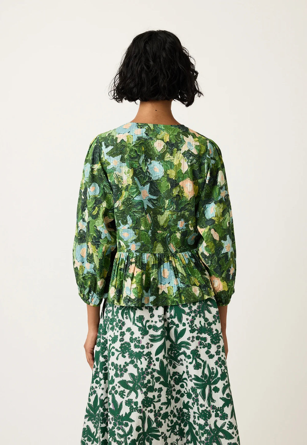 Nancybird - Mabel top - Garden - S26-A08GD