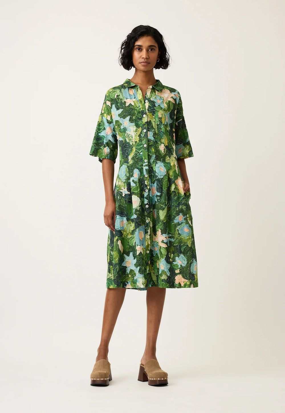 Nancybird - Paloma Short Sleeve Dress - Garden - S26-A14GD