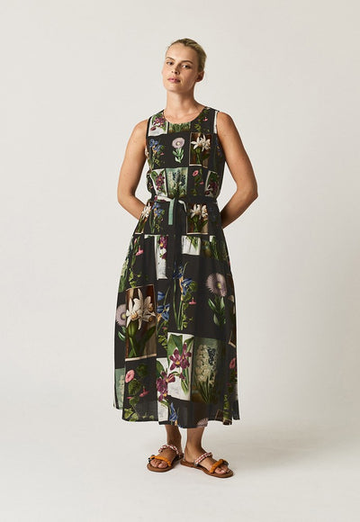 Nancybird - Clementine Dress - Charcoal Archive Floral