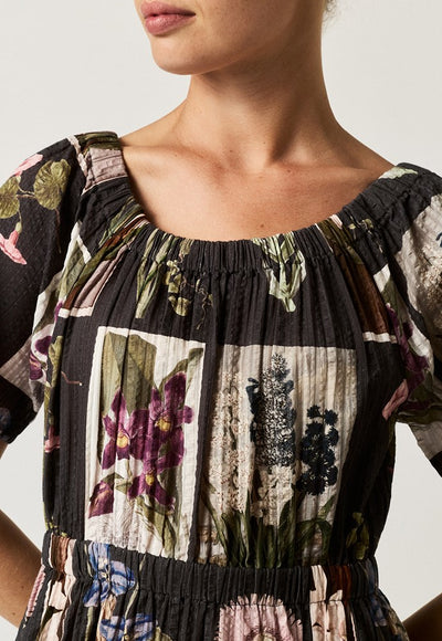 Nancybird - Daphne Dress - Charcoal Archive Floral