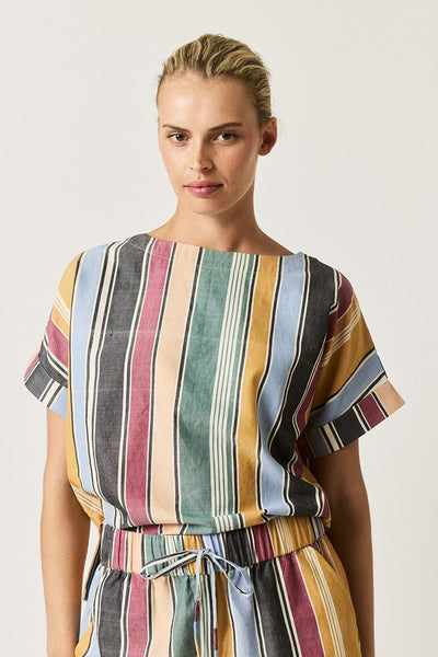 Nancybird - Dolman Top - Atlas Stripe