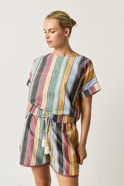 Nancybird - Dolman Top - Atlas Stripe