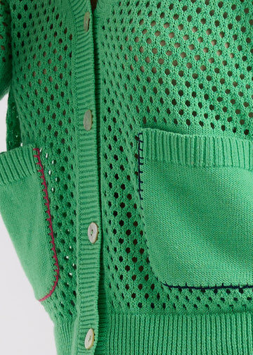 Zaket & Plover - Holey Cardi - ZP7715 Apple