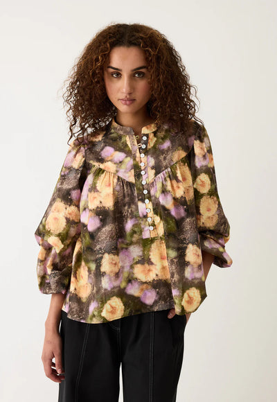 Nancybird - Sierra Blouse - Rain Floral - W26-A46RF