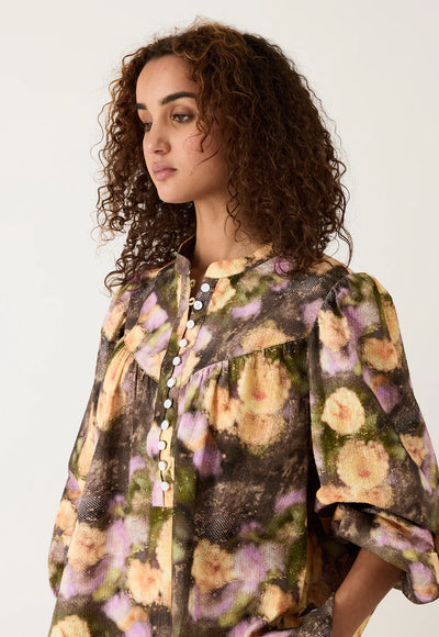 Nancybird - Sierra Blouse - Rain Floral - W26-A46RF