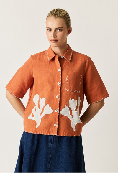 Nancybird - Summer Shirt - Blossom Applique