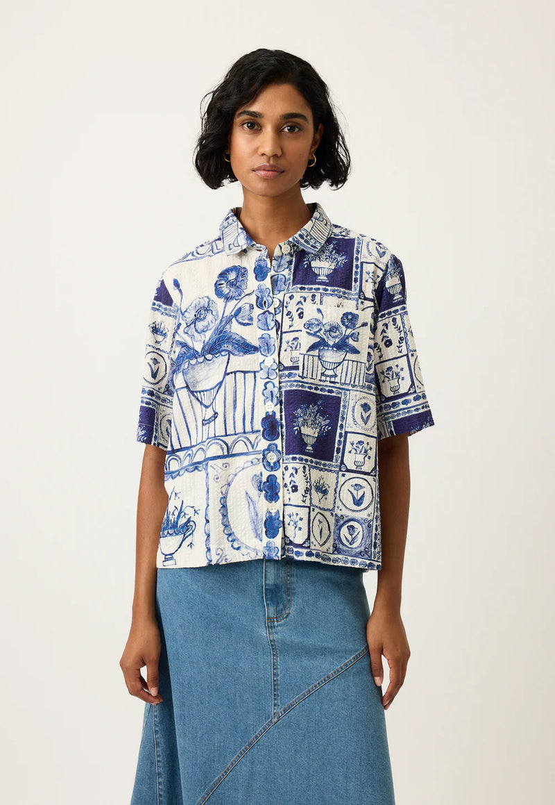 Nancybird - Summer Shirt - Lyon Tile - S6-A33LT