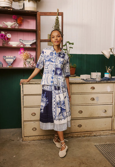 Nancybird - Summer Shirt - Lyon Tile - S6-A33LT