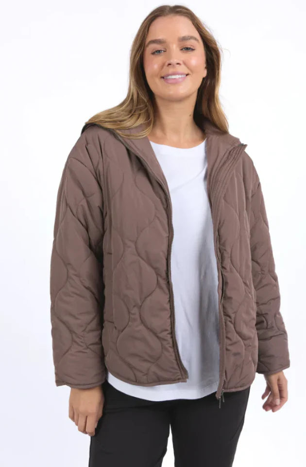 Foxwood - Mellow Quilted Jacket Chocolate - 5553015CHOC