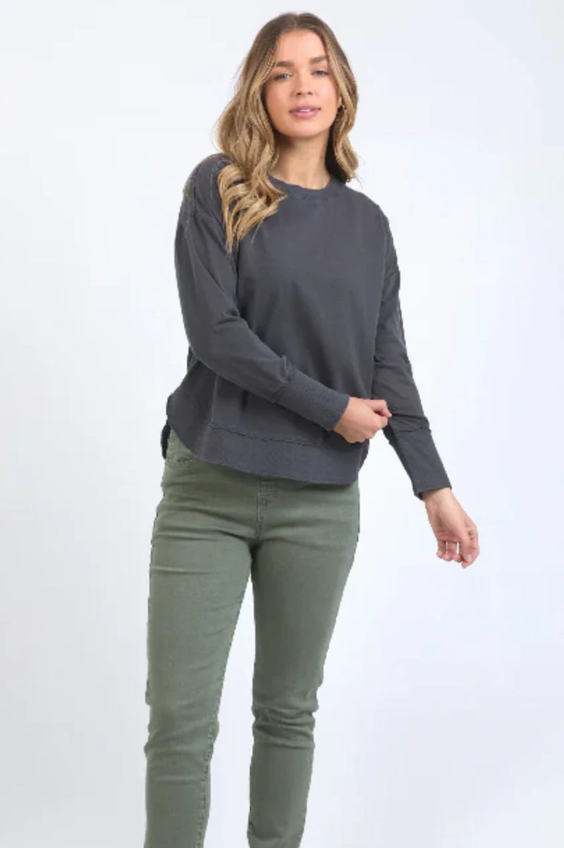 Foxwood - Farrah Long Sleeve - Charcoal - 55X0198CHAR