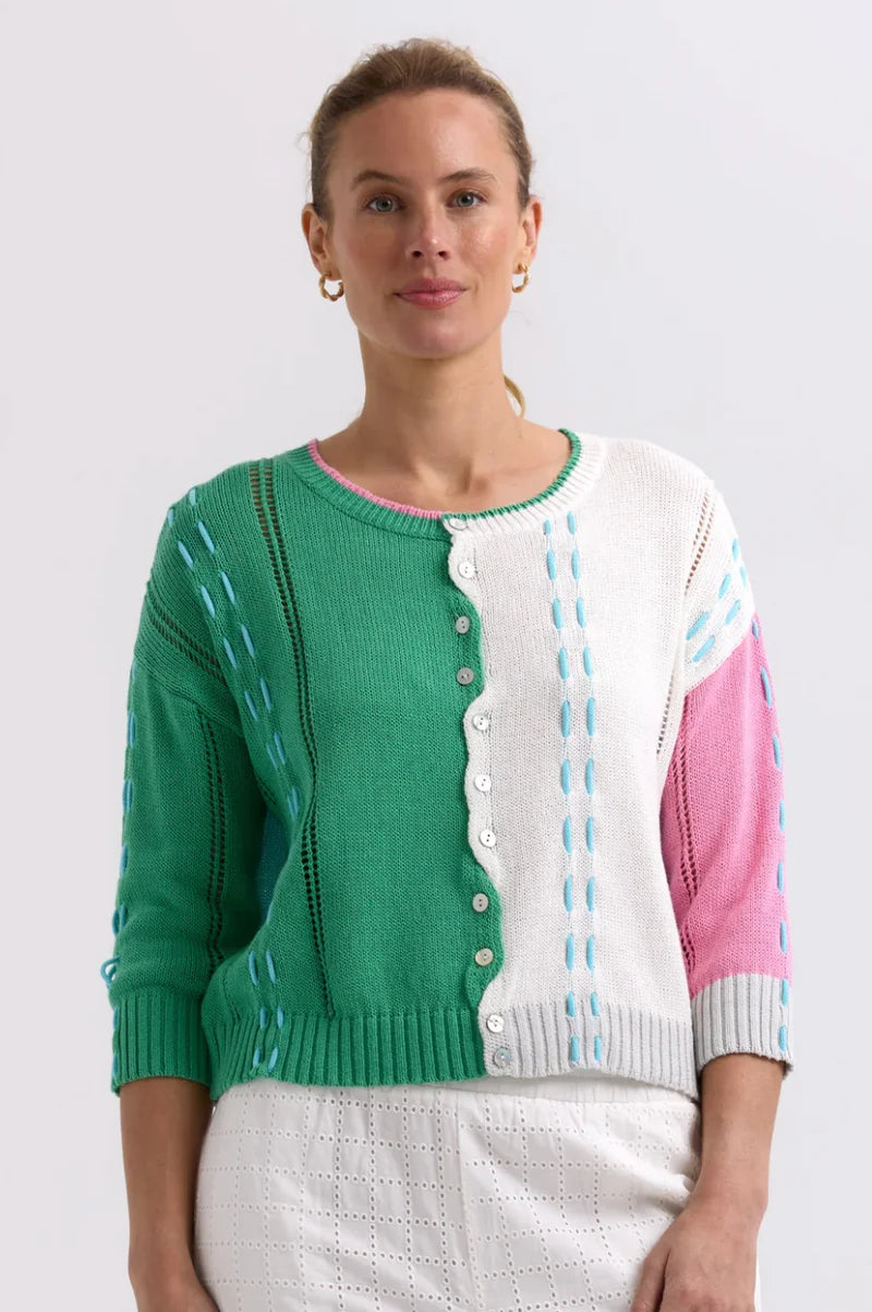 Zaket & Plover - Thread Detail Cardi - ZP7719 Apple