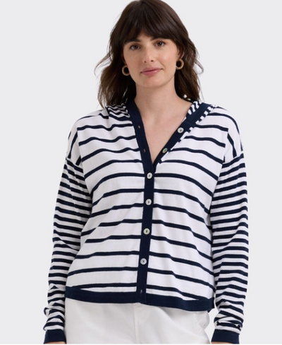 LD & Co. - Multi Stripe Hoodie - Marine (LC7776)
