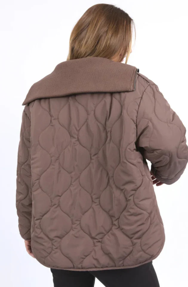 Foxwood - Mellow Quilted Jacket Chocolate - 5553015CHOC