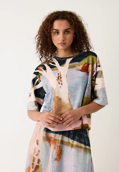 Nancybird - Tasmin Boxy Tee - Night Herons - W26-A38NH