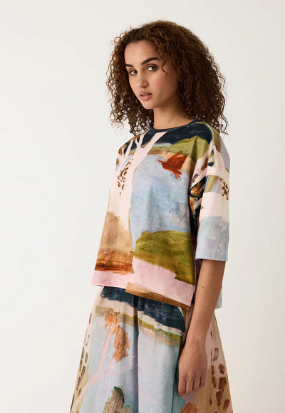 Nancybird - Tasmin Boxy Tee - Night Herons - W26-A38NH