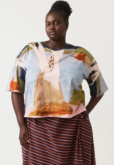 Nancybird - Tasmin Boxy Tee - Night Herons - W26-A38NH