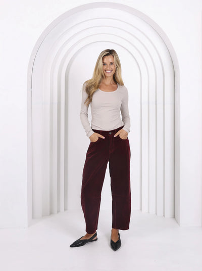 Monaco - Toni Barrel Jeans - Brunette - PDN89MJ