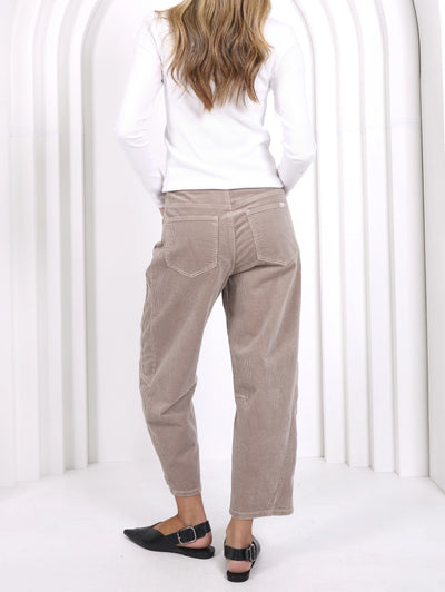 Monaco - Toni Barrel Jeans - Latte - PDN89MJ