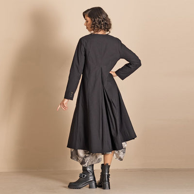 Megan Salmon - Twill Me Duelling Coat - Black - MSW26-M5744