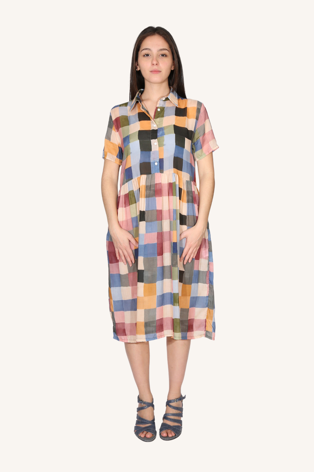 Olga De Polga - Tessera Long Villa Dress - Blush - DL3020
