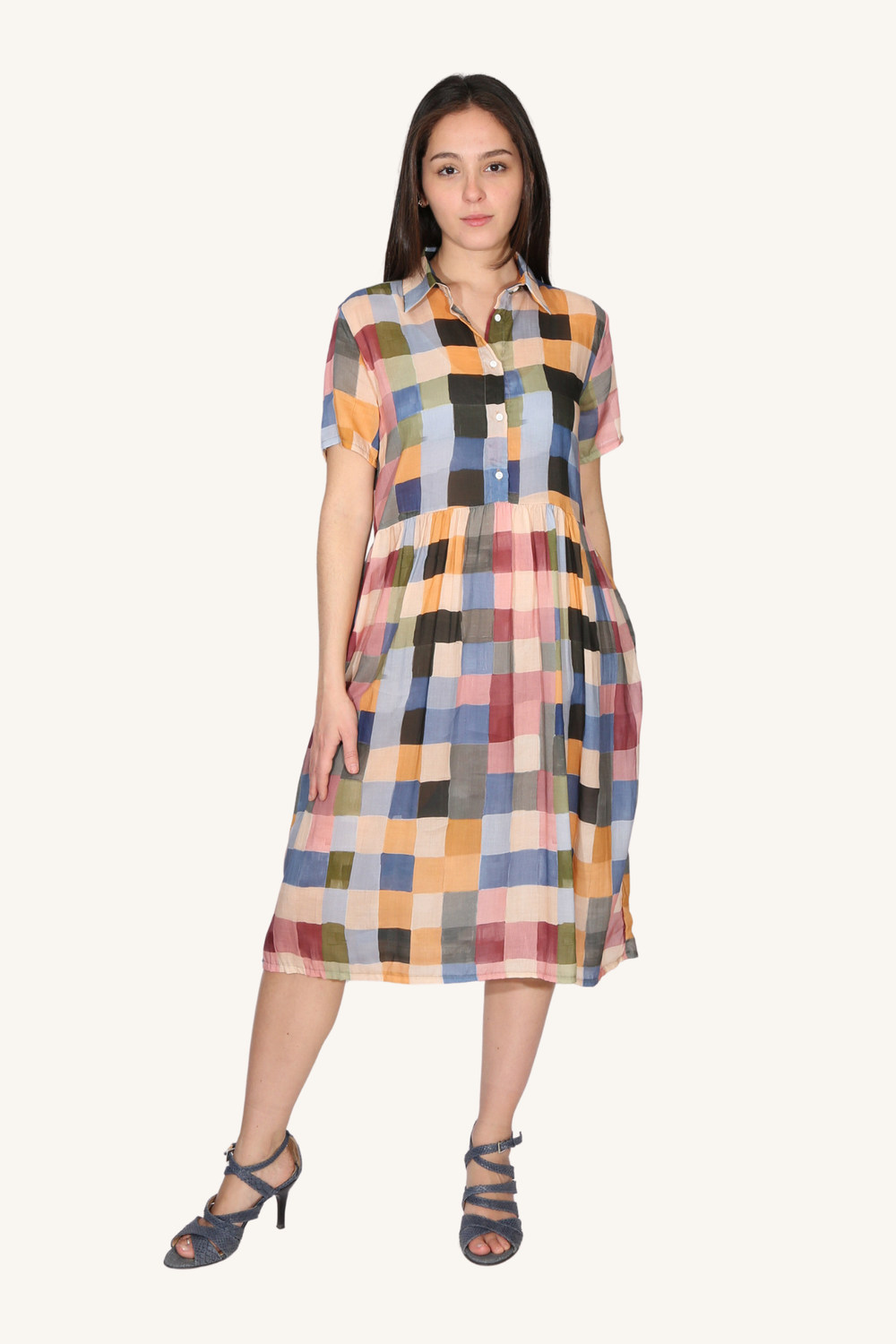 Olga De Polga - Tessera Long Villa Dress - Blush - DL3020