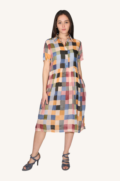 Olga De Polga - Tessera Long Villa Dress - Blush - DL3020