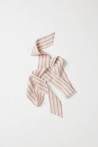 Eva's Sunday Tie Belt - Burnt Sienna Stripe