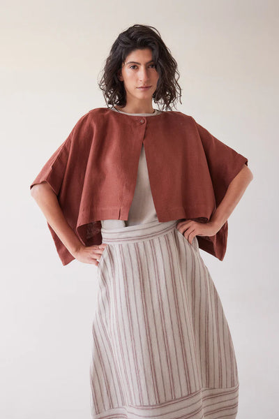 Eva's Sunday - Tussie Capelet - Brick