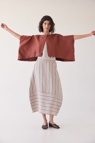 Eva's Sunday - Tussie Capelet - Brick