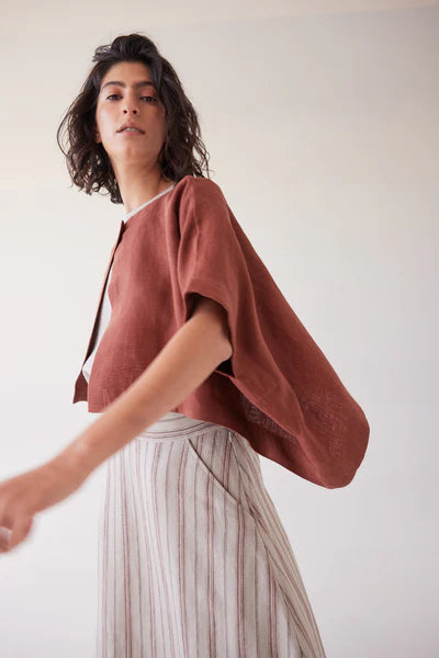 Eva's Sunday - Tussie Capelet - Brick