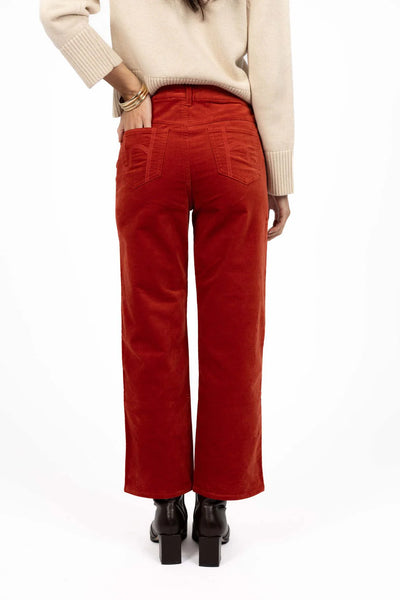 Humidity - Va Va Velour Pant - Rust - HW26121