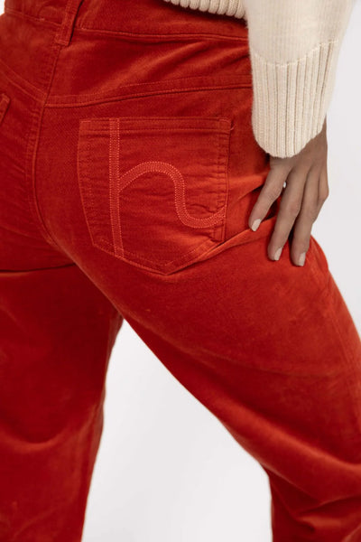 Humidity - Va Va Velour Pant - Rust - HW26121