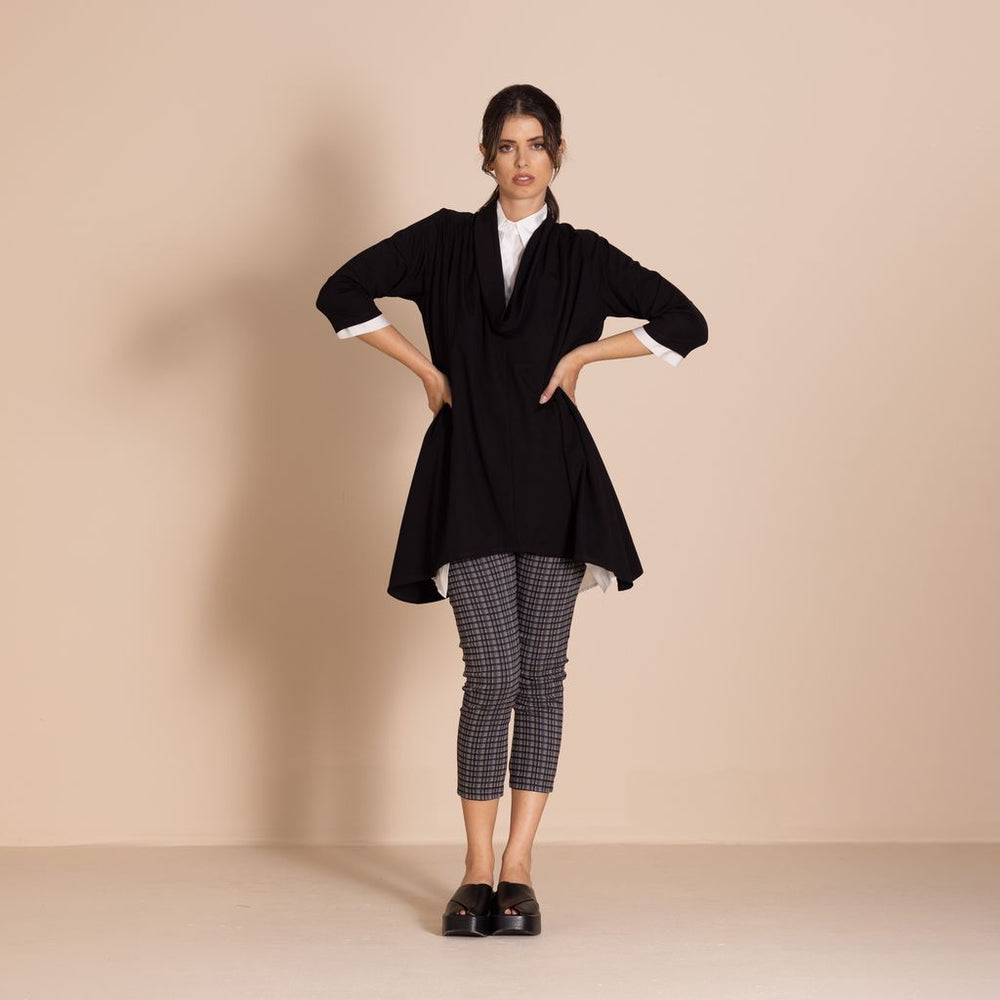 Megan Salmon - Velocity Iman Tunic - Black - M6604