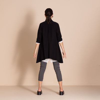 Megan Salmon - Velocity Iman Tunic - Black - M6604