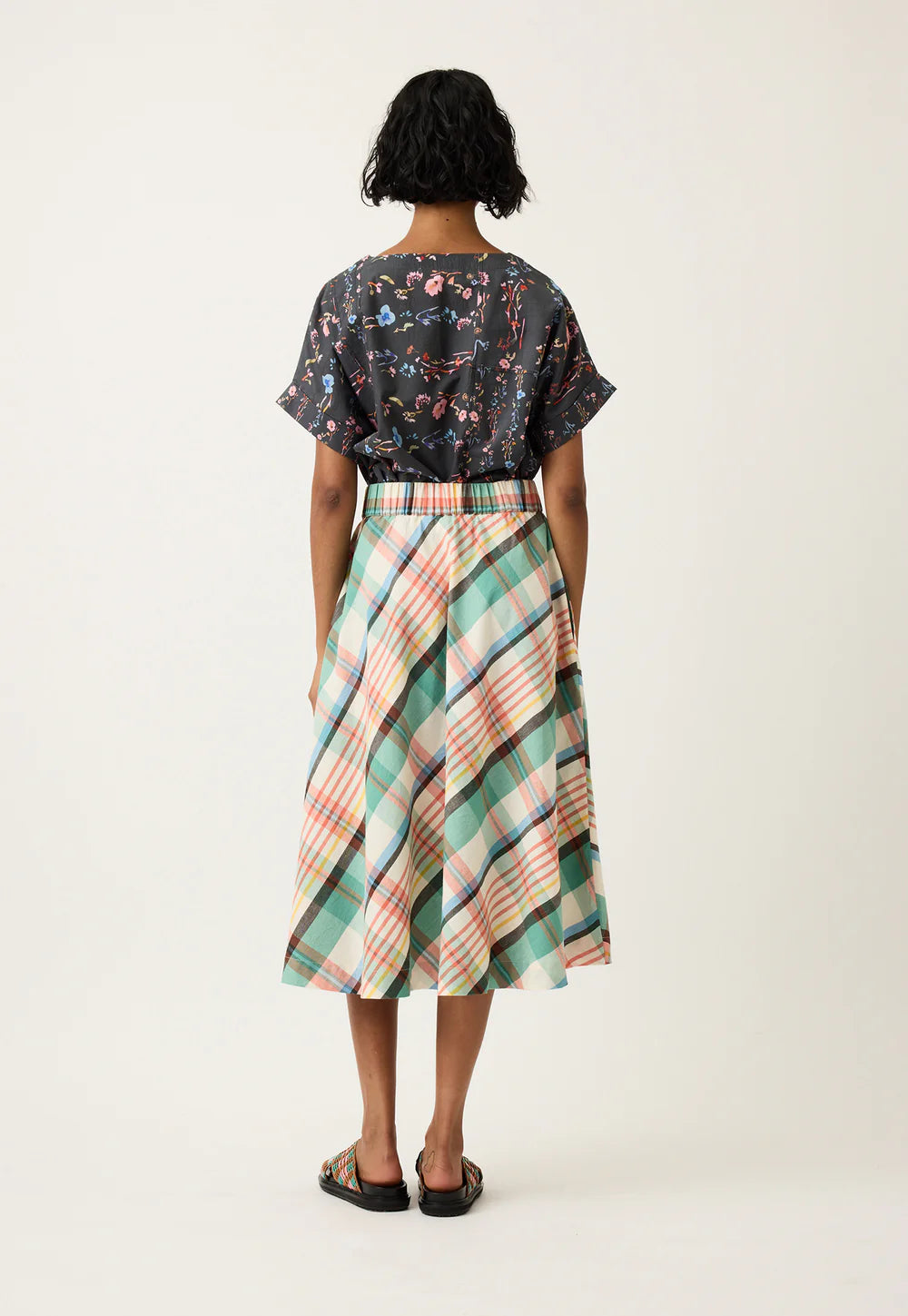 Nancybird - Wave Skirt - Summer Check - S26-A49SC