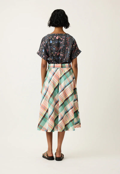 Nancybird - Wave Skirt - Summer Check - S26-A49SC