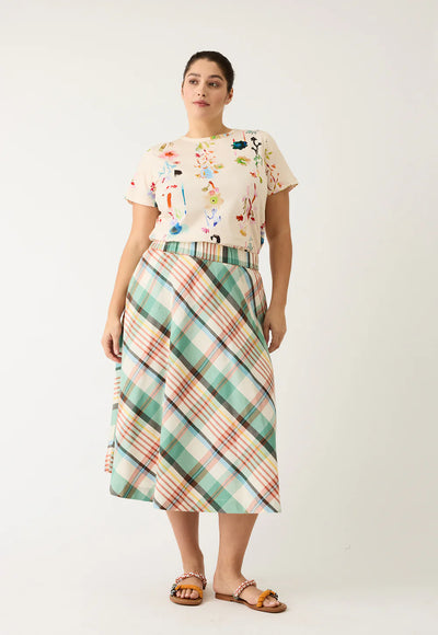Nancybird - Wave Skirt - Summer Check - S26-A49SC