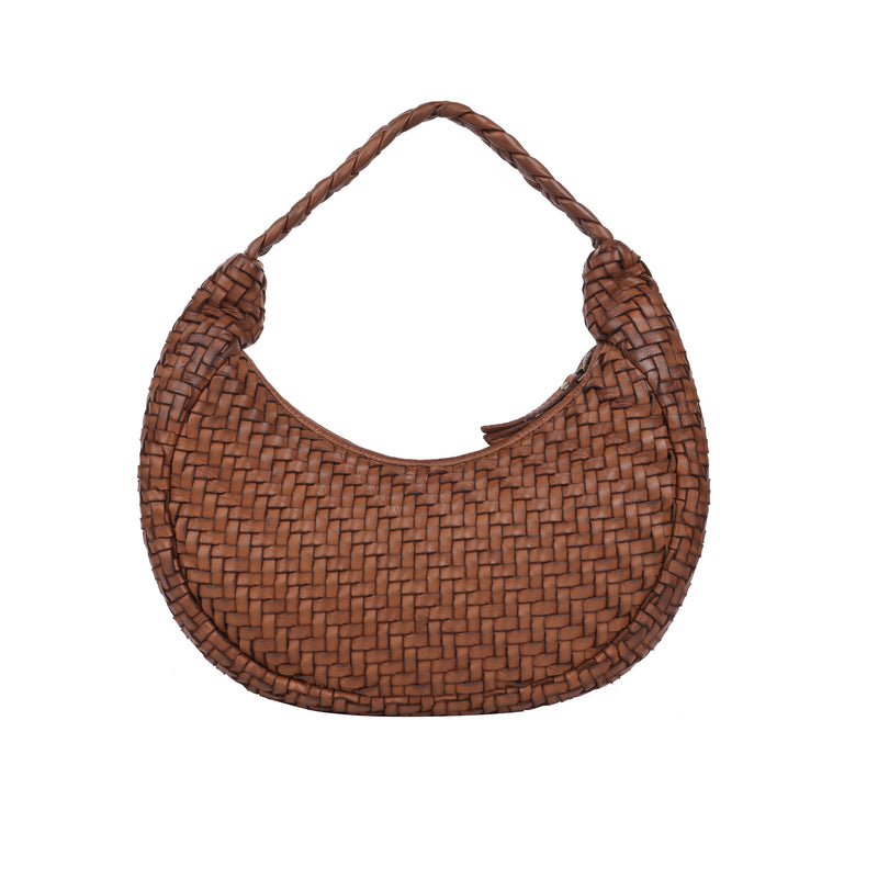 Rugged Hide - Windsor Mini Woven Shoulder Bag - Oak - RH-2567-OAK