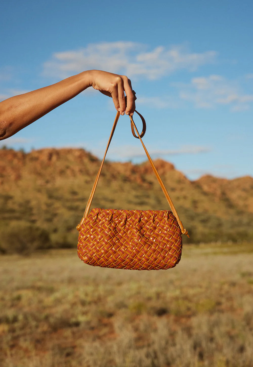 Nancybird - Woven Clutch - Ochre - S26-L09OC
