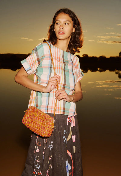 Nancybird - Woven Clutch - Ochre - S26-L09OC