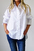 Who's Charlie - Poppy white Cotton Shirt - White
