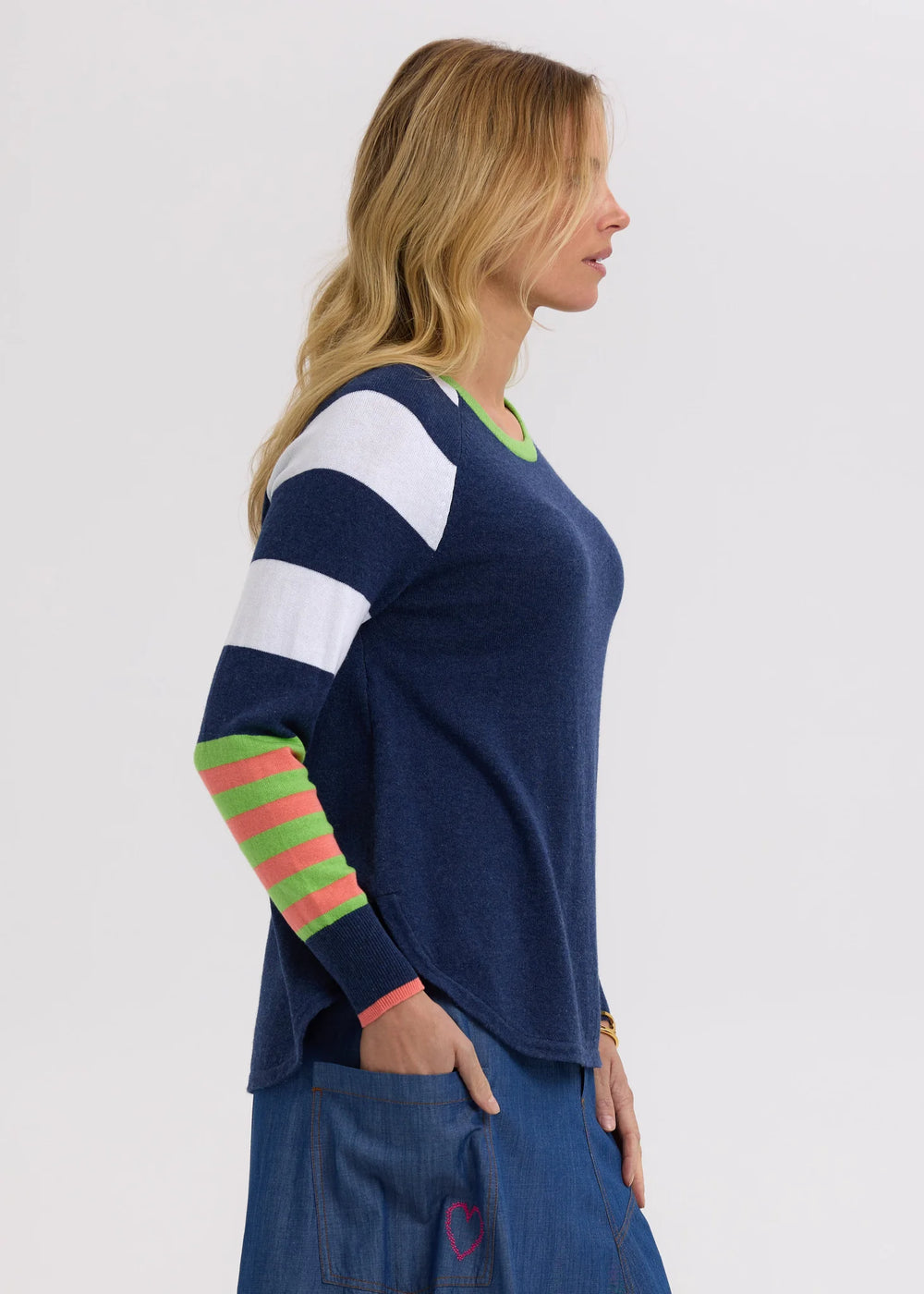 Zaket & Plover - My happy Jumper - ZP7710 Denim