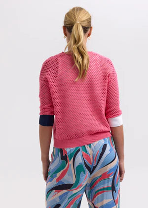 Zaket & plover - Holey Cardi - Carnation - ZP7715