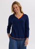Zaket & Plover - Rounded Bottom V - ZP7716 Navy