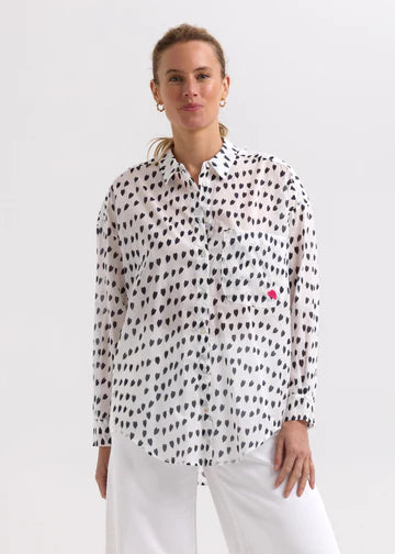 Zaket & Plover - Cotton Voil Shirt - ZP7743 White Love