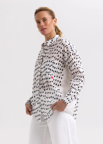 Zaket & Plover - Cotton Voil Shirt - ZP7743 White Love