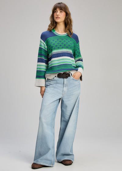 Zaket & Plover - Stripe Pop Jumper - Parsley (ZP8102)