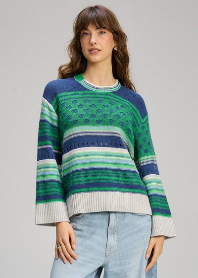 Zaket & Plover - Stripe Pop Jumper - Parsley (ZP8102)